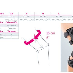 Rodillera M4s Short Izquierda Talla S-medi