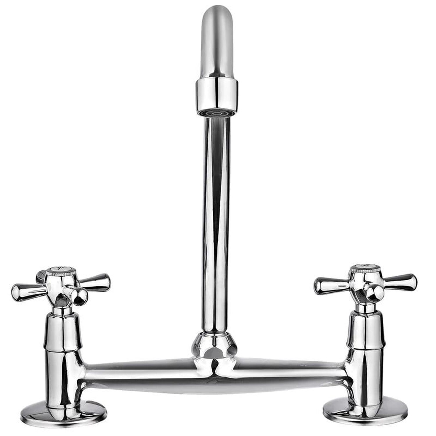 Combinaci&oacute;n Llave Grifo Lavaplatos Fregadero Mossini Cruz Acabado Cromado Color Cromado image number 1.0