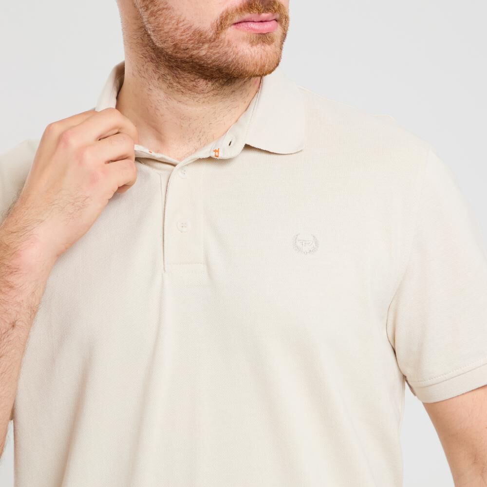 Polera Manga Corta Cuello Piqué Hombre Peroe image number 4.0