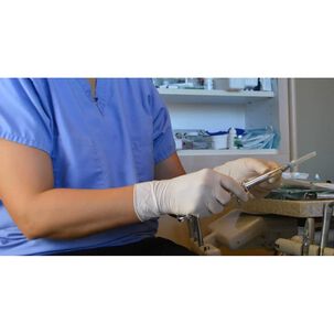 Guantes Latex M&eacute;dico Blanco X100 Talla L