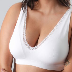 Sost&eacute;n Seamless Espalda Encaje Flores Mujer 25073-1