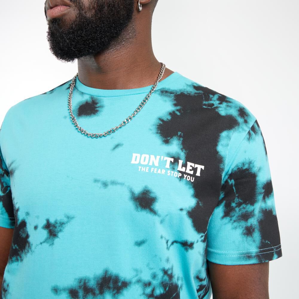 Polera Regular Slim Tie Dye Manga Corta Cuello Redondo Hombre Rolly Go image number 4.0