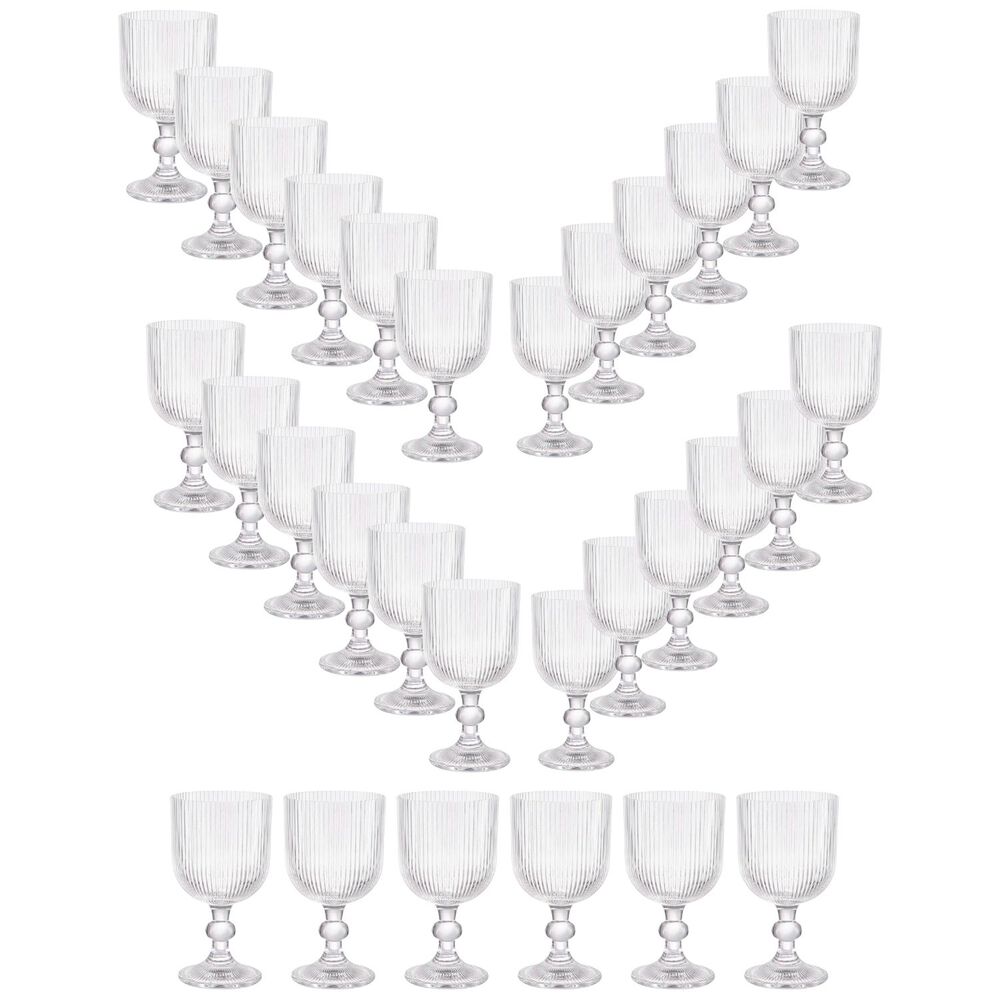 Set 30 Copas Vino Talladas 360ml Lisa Allegra De Vidrio image number 0.0