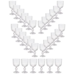 Set 30 Copas Vino Talladas 360ml Lisa Allegra De Vidrio