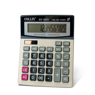 Calculadora Solar Gris De 12 Dígitos Chinitown