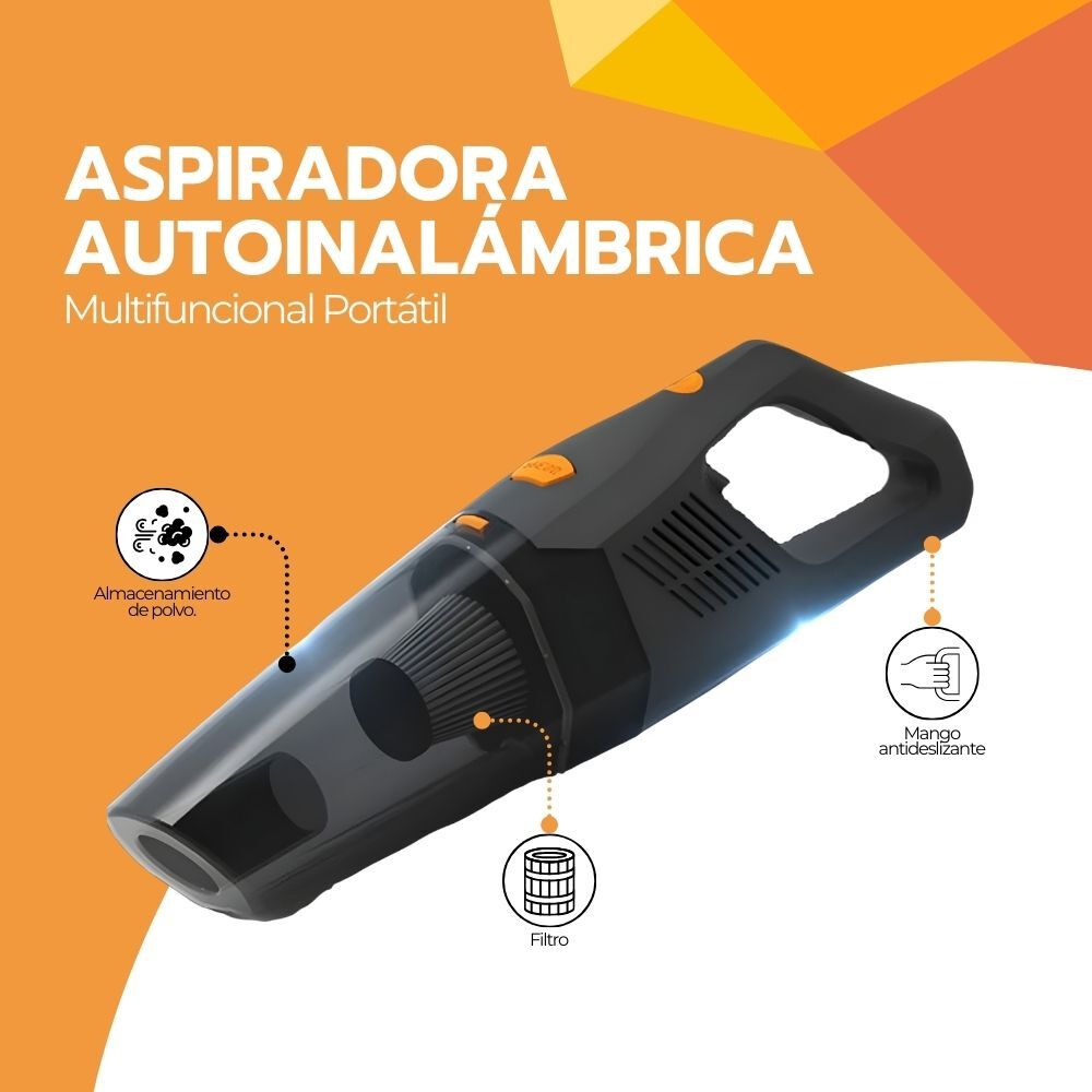 Aspiradora De Mano Auto Inal&aacute;mbrica Multifuncional Port&aacute;til image number 2.0
