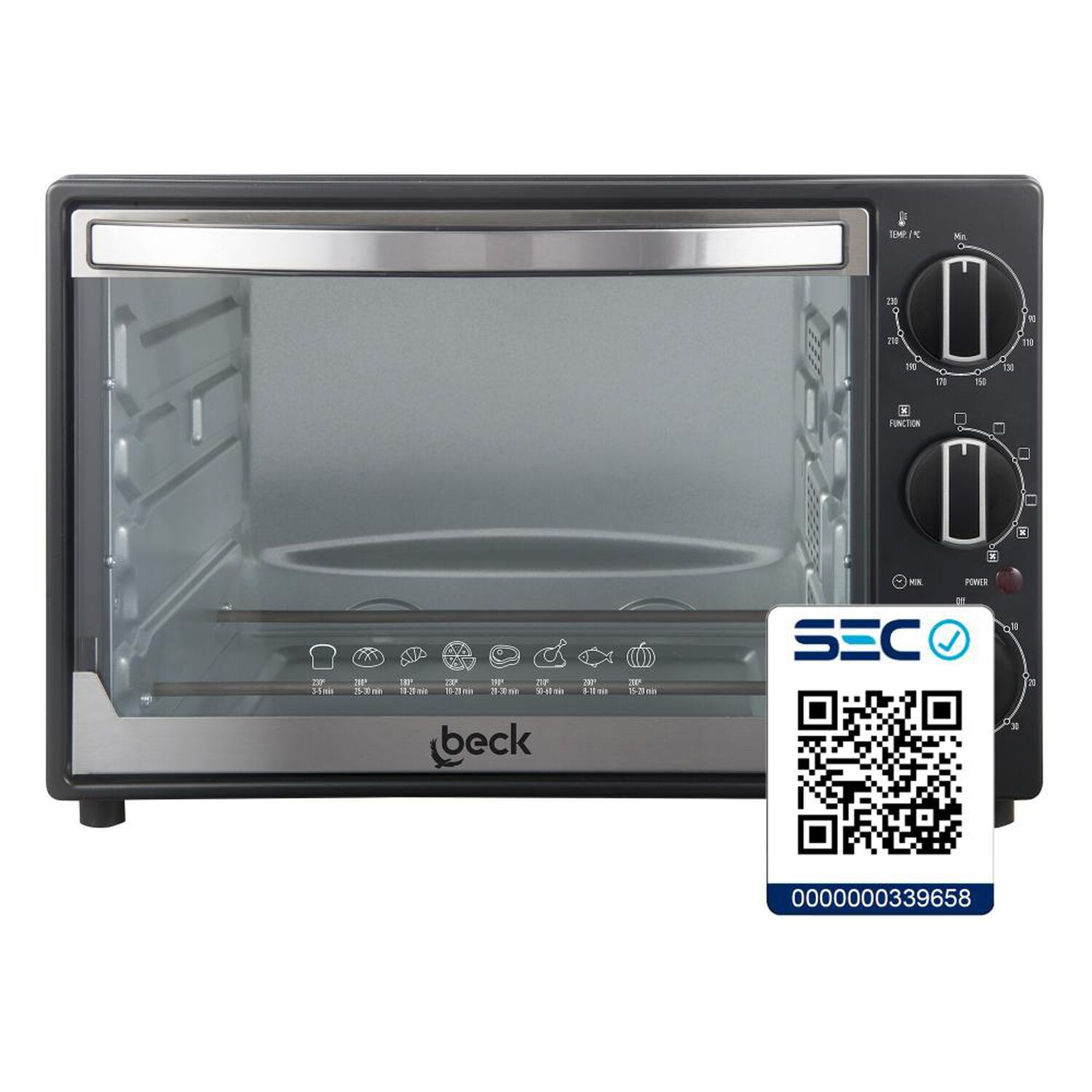 Horno El&eacute;ctrico Beck Home & Kitchen EO3042 / 30 Litros / 1500W image number 6.0