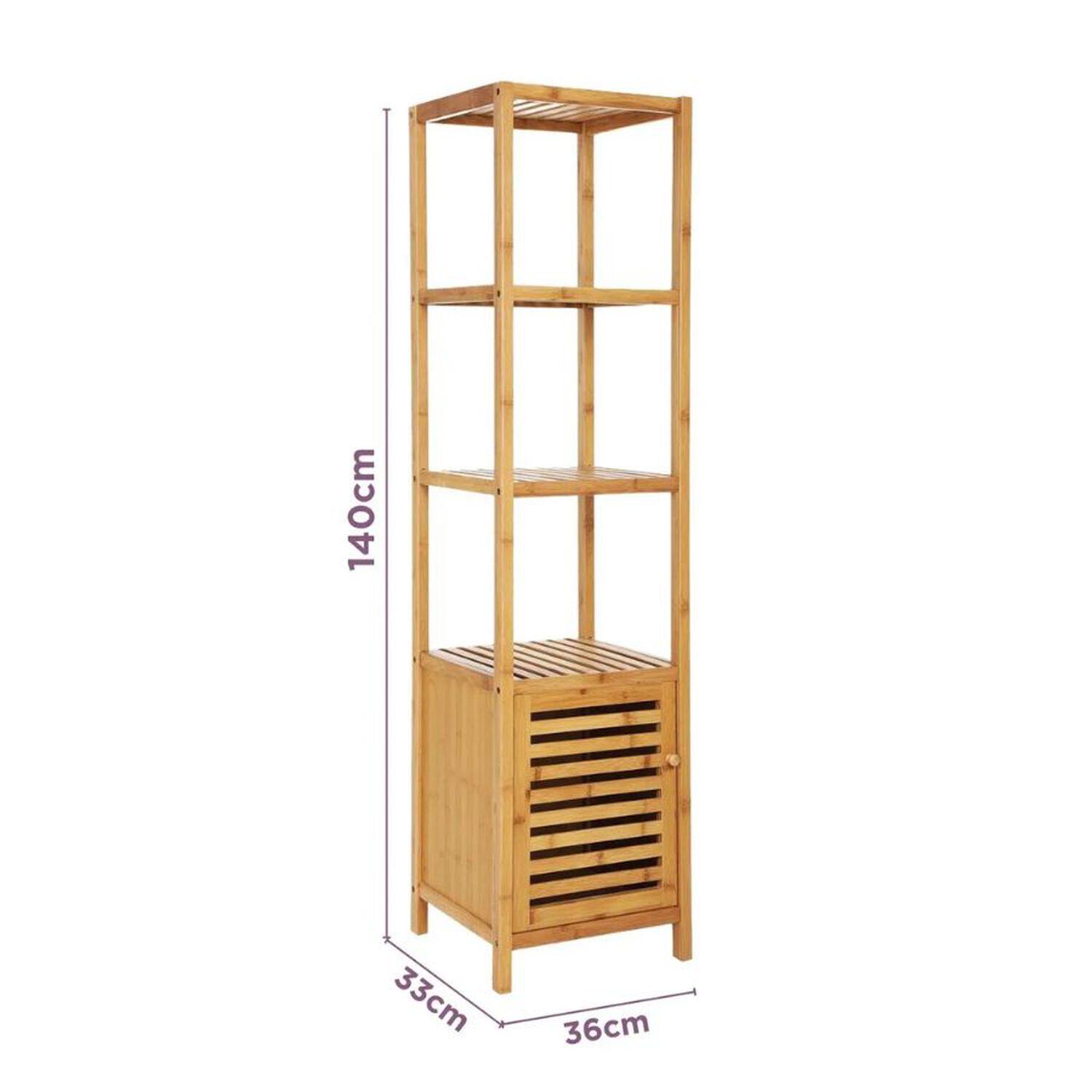 Estante Organizador Repisa 4 Niveles Con Puerta image number 2.0