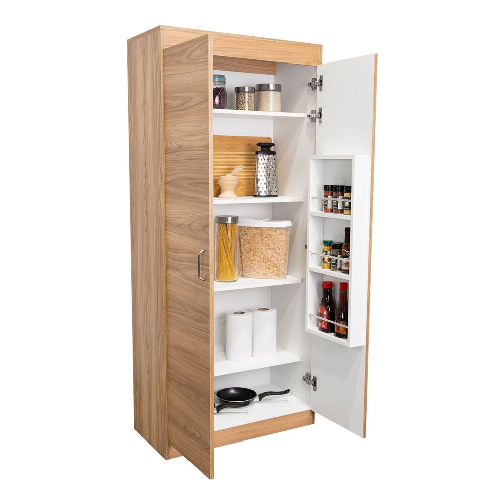Mueble Despensa De Cocina 2 Puertas 160,7x70x36,3 Cm Café Claro image number 0.0