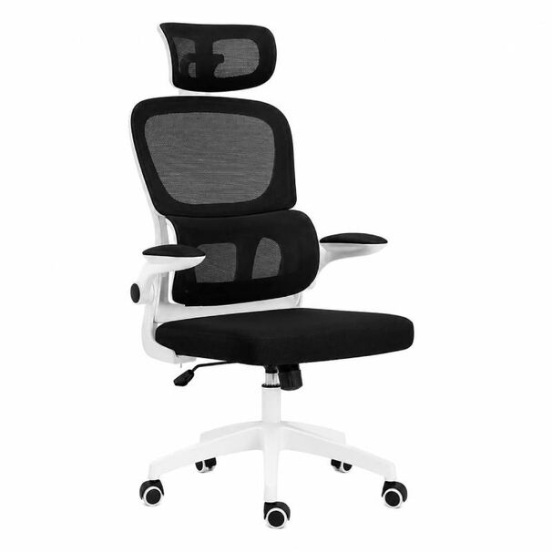 Silla De Escritorio Ergon&oacute;mica Ajustable Mesh Con Respaldo Transpirable Blanca