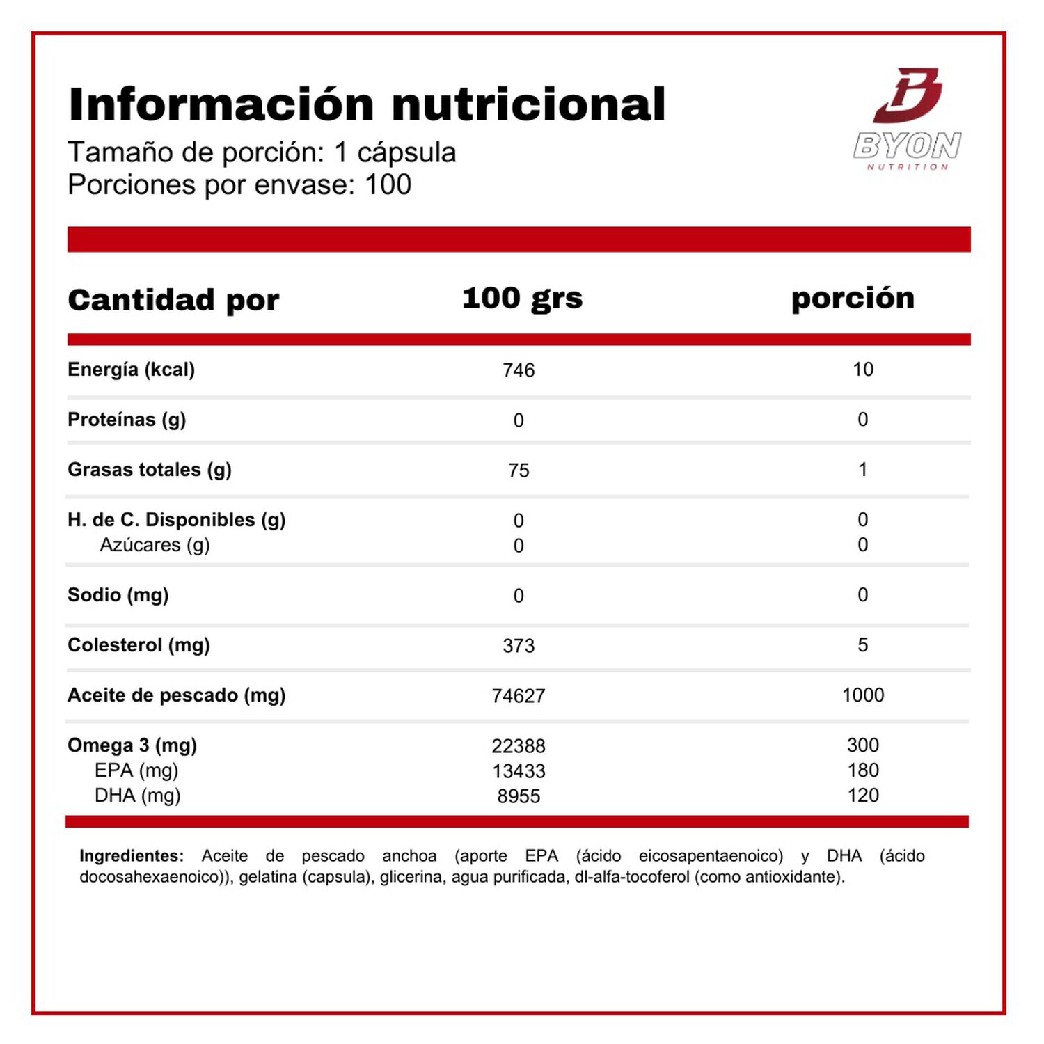 Fish Oil 1000mg 100 Softgels image number 1.0