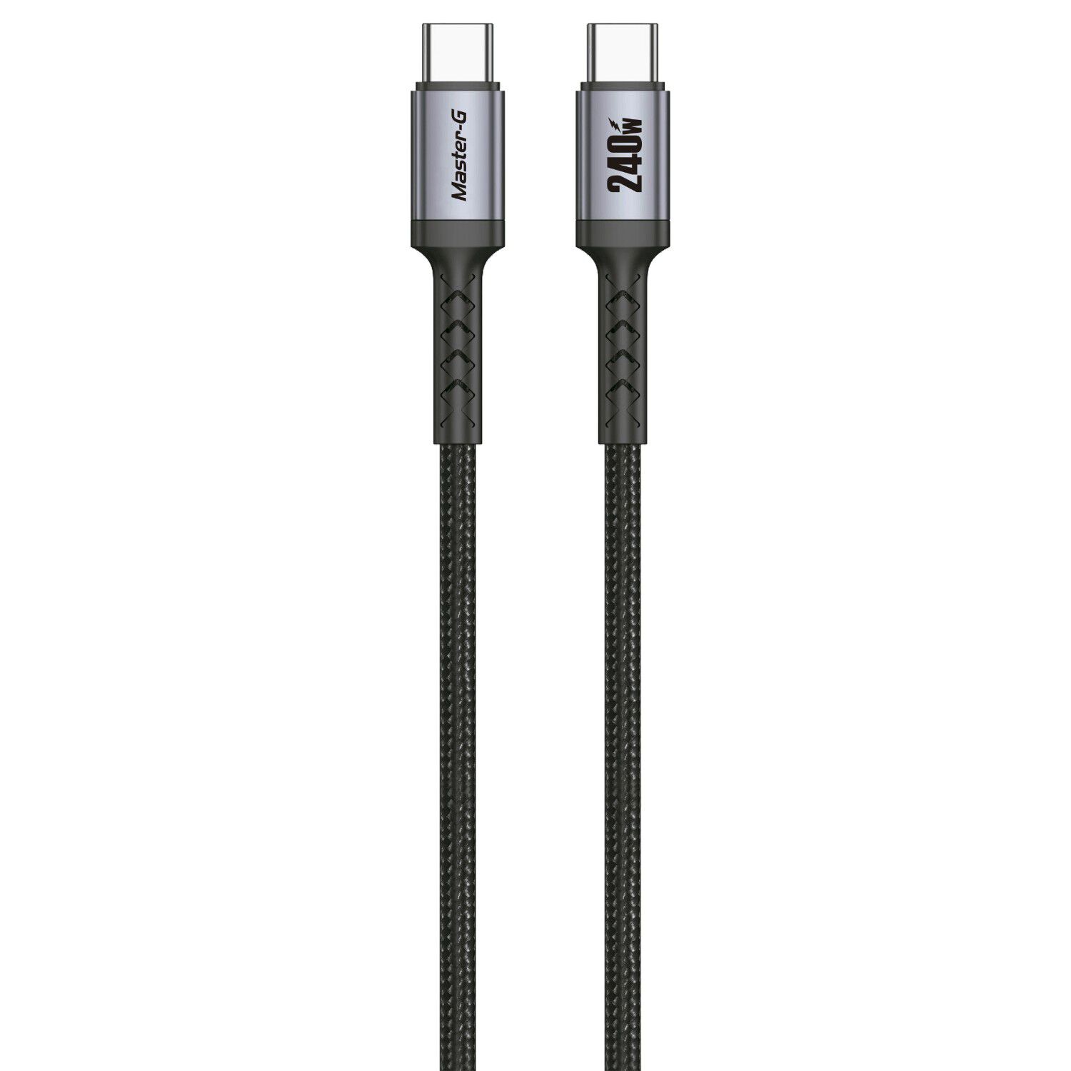 Cable De Carga R&aacute;pida Usb-c A C Antinudos 240w 1m Master-g image number 1.0