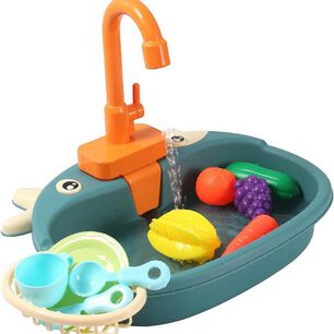 Juguete Lavaplatos Cocina Con Agua Para Ni&ntilde;os