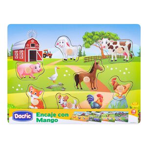 Encaje C/mango Animal Granja Madera