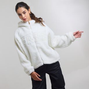 Chaqueta Estampado Frontal Cuello Redondo Con Capucha Mujer Freedom