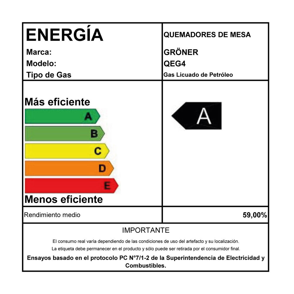 Encimera A Gas Groner Inox 4q image number 6.0
