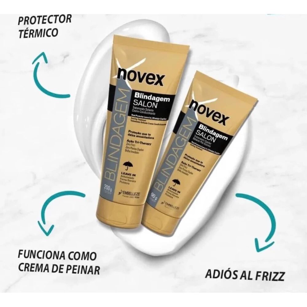 Protector Termico Reparador Blindagem Finalizador Novex 90gr image number 2.0