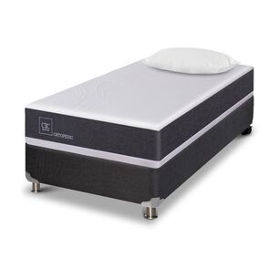 Box Spring Cic New Ortopedic / 1.5 Plazas / Base Normal + Almohada