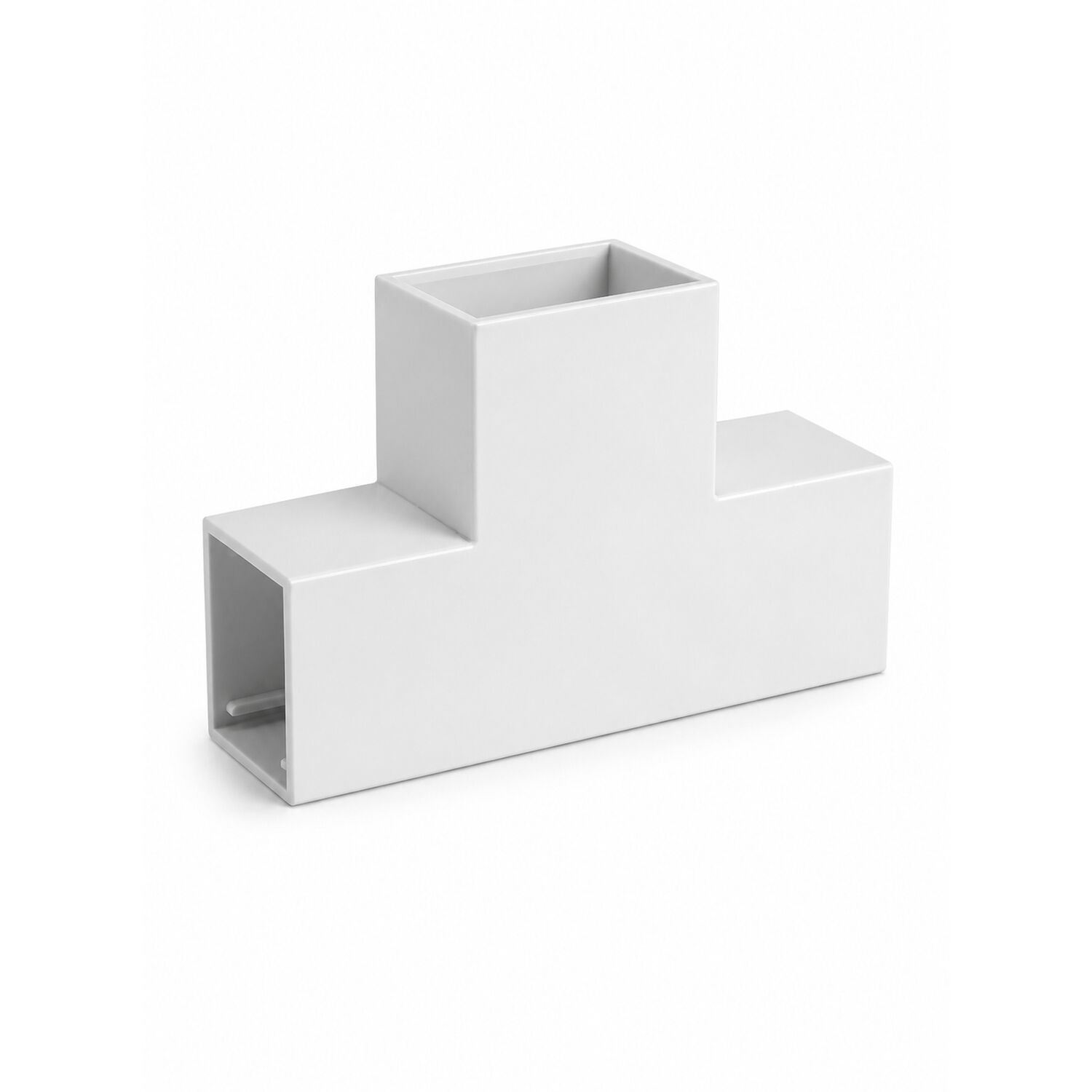 Pack 10 Curva T Canaleta El&eacute;ctrica 20x10mm Pvc image number 0.0