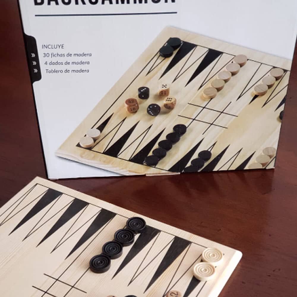 Juego De Mesa Port&aacute;til Backgammon Brando image number 3.0