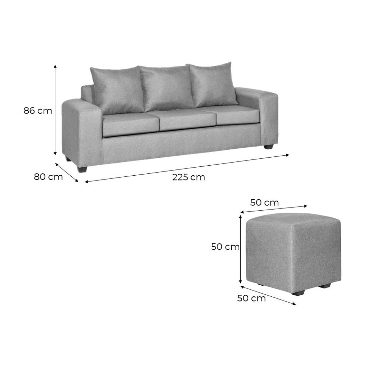 Juego De Living Innovamuebles Kahlo / 5 Cuerpos image number 1.0