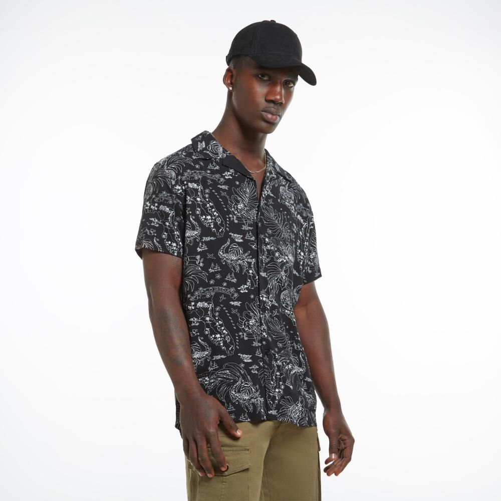Camisa Estampada Manga Corta Hombre Rolly Go image number 2.0