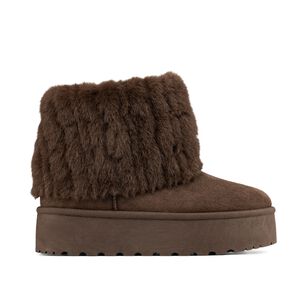 Botin Casual Mujer Vintage Moda Textil Con Felpa Weide Sl23