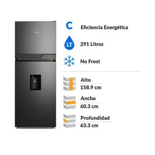 Refrigerador Top Freezer Mademsa Altus 1300inw / No Frost / 291 Litros / C