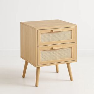 Velador Eames Mesh Doble - Madera Clara