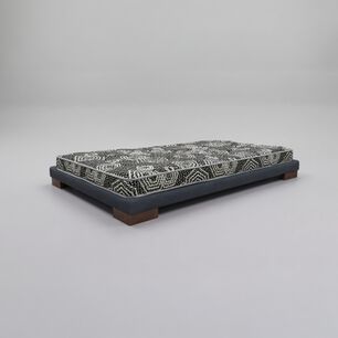 Cama 1 Plaza Box 8 Cm L190 Cm + Colchon Modelo Ideal / Con Patas De 6.5 Cm (gris)