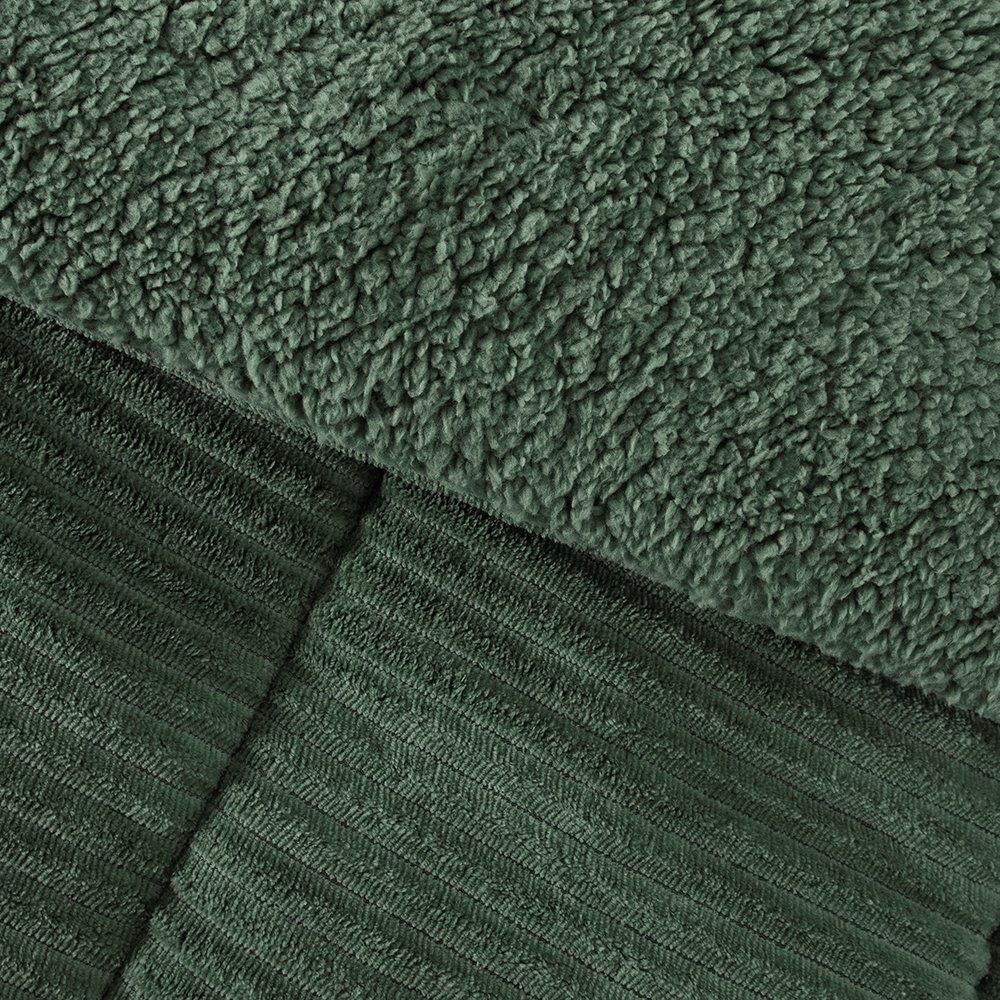 Plumon Corduroy Coral Sherpa Super King Verde image number 1.0