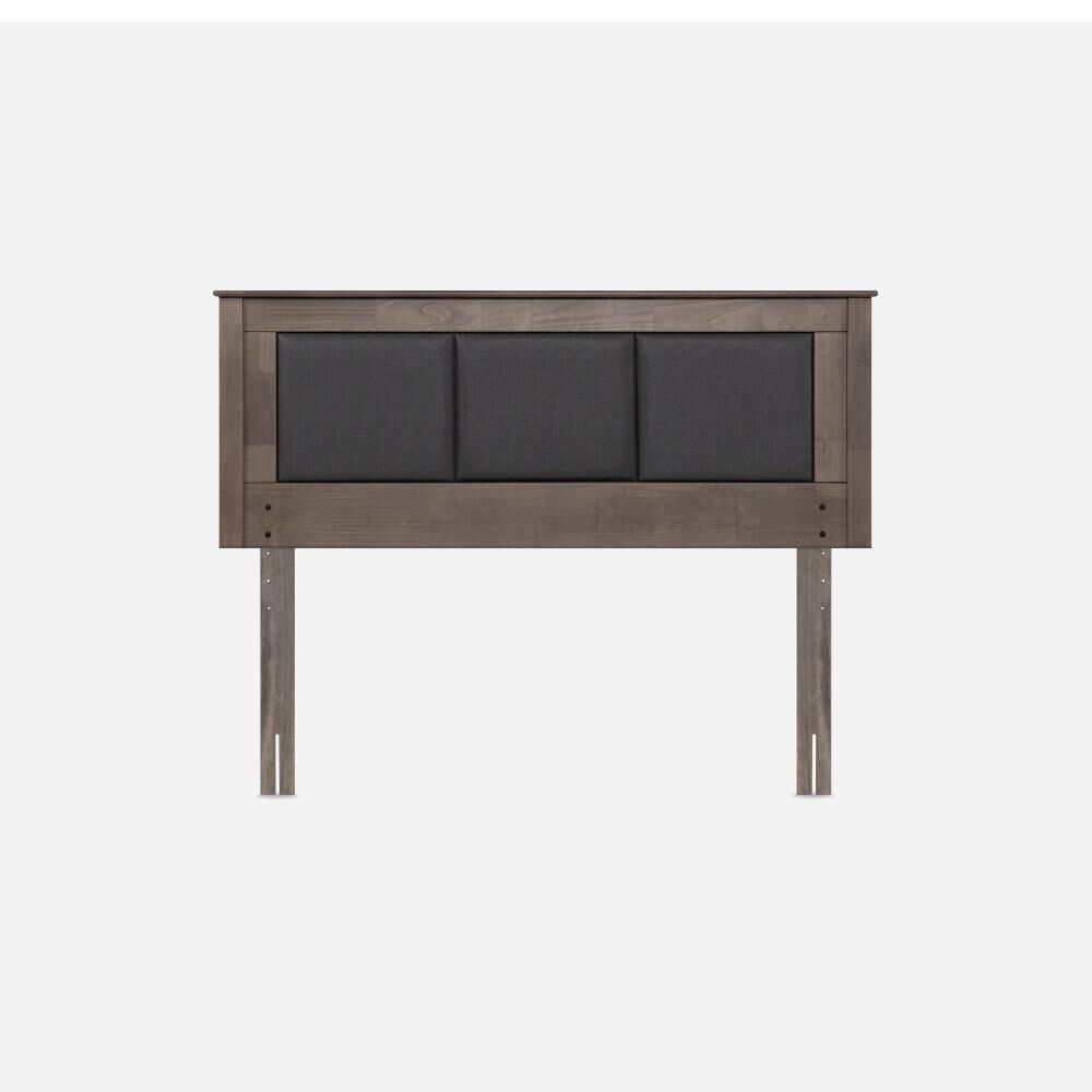 Cama Europea Rosen New Style 6 / 2 Plazas / Base Dividida  + Respaldo Rachel Gris image number 2.0