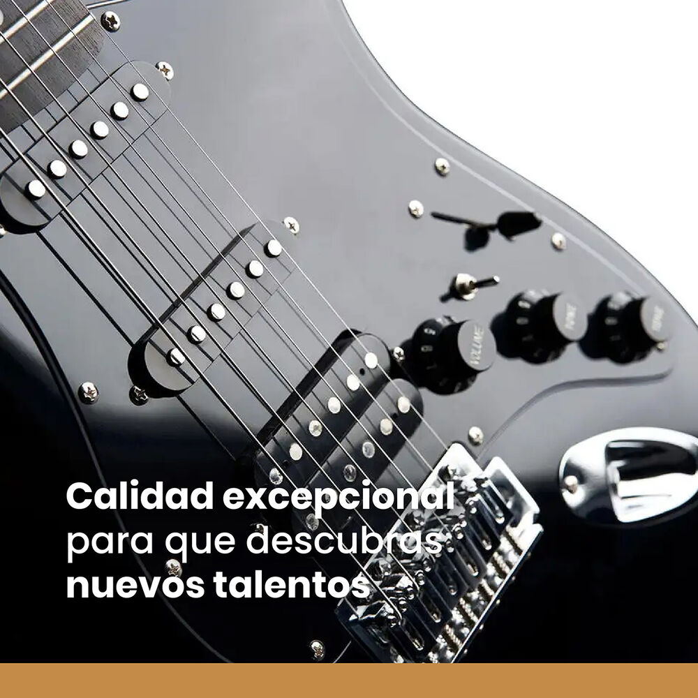 Guitarra Eléctrica Strato Ibrah + Amplif + Accesorios Negra image number 5.0