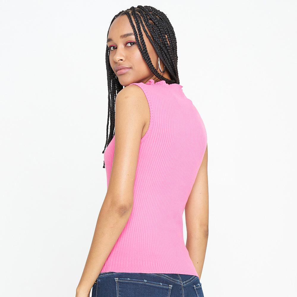 Crop Top Cuello Alto Mujer Rolly Go image number 2.0