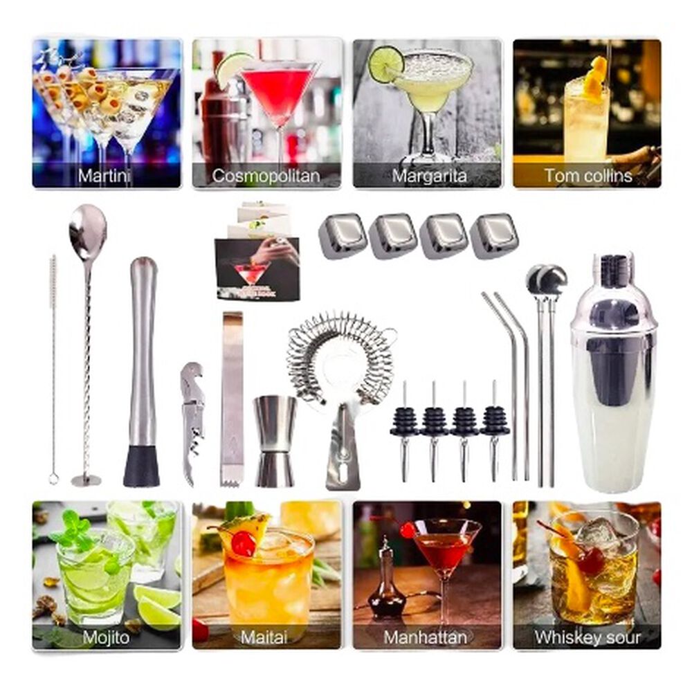 Juego De C&oacute;cteles Para Bar Pub 23 Piezas 750m image number 4.0