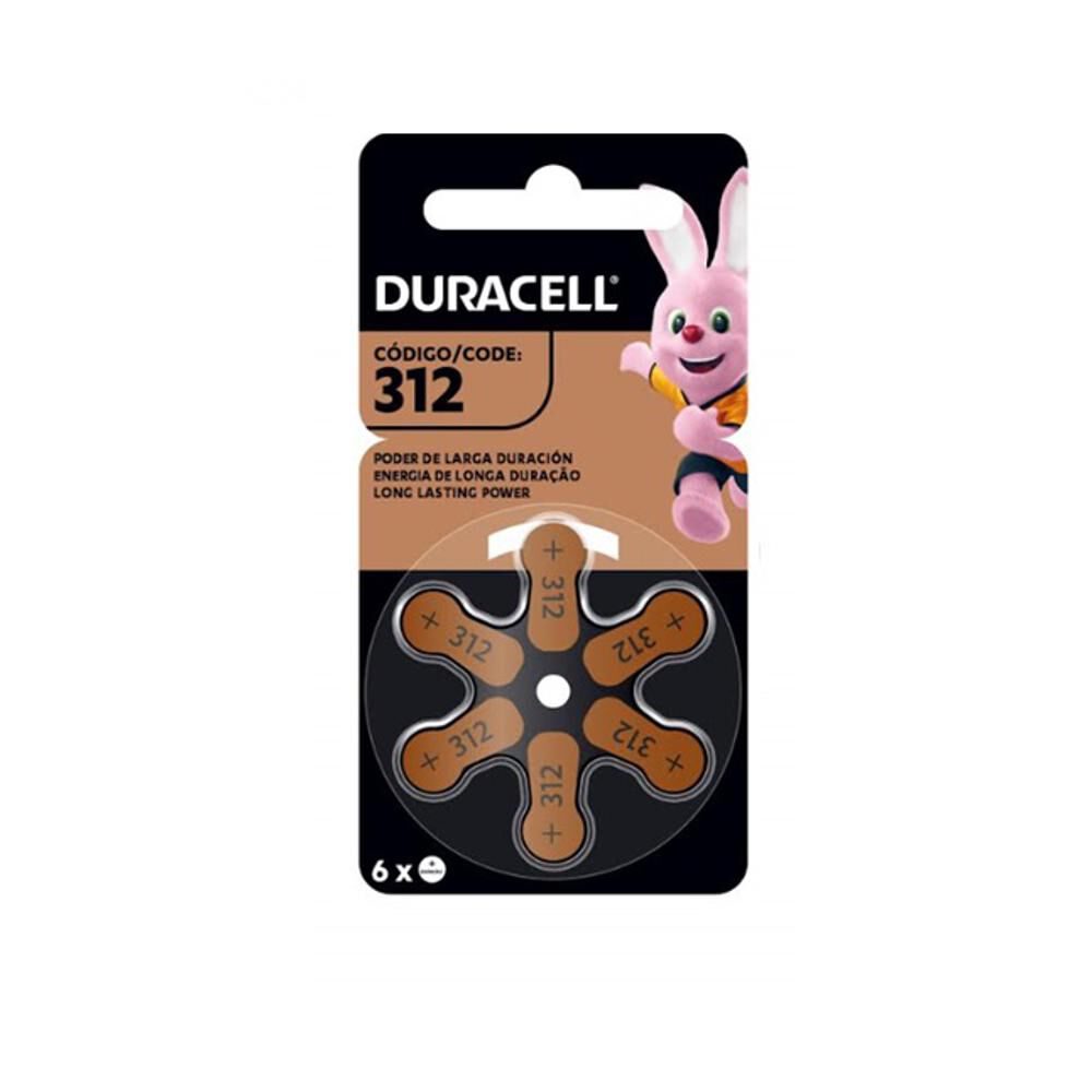Pila Audiología Da312 6 Un. - Duracell image number 0.0