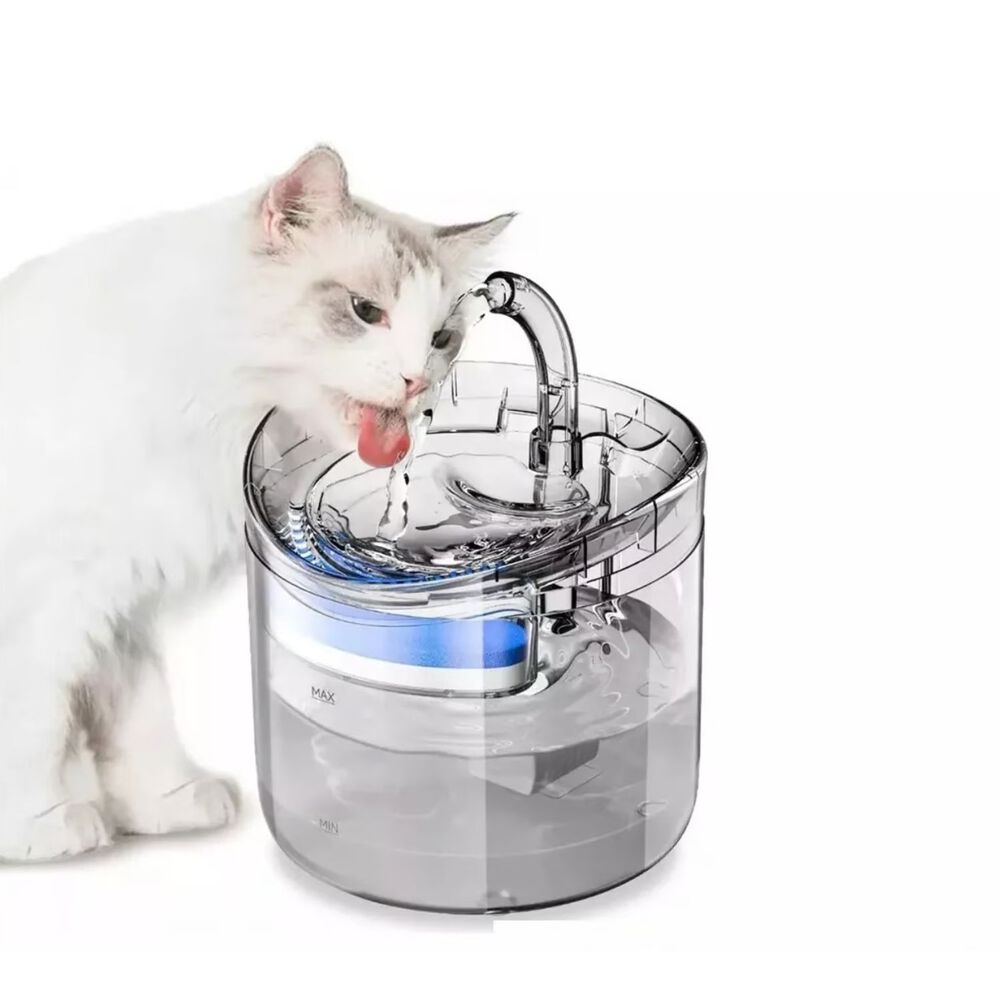 Fuente Agua Autom&aacute;tica Mascotas Transparente 2l Silenciosa image number 1.0
