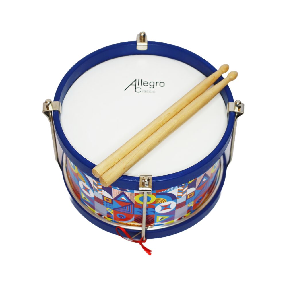 Tamborín Para Niños 8'' Diseño Geométrico All-tk-b Allegro image number 0.0