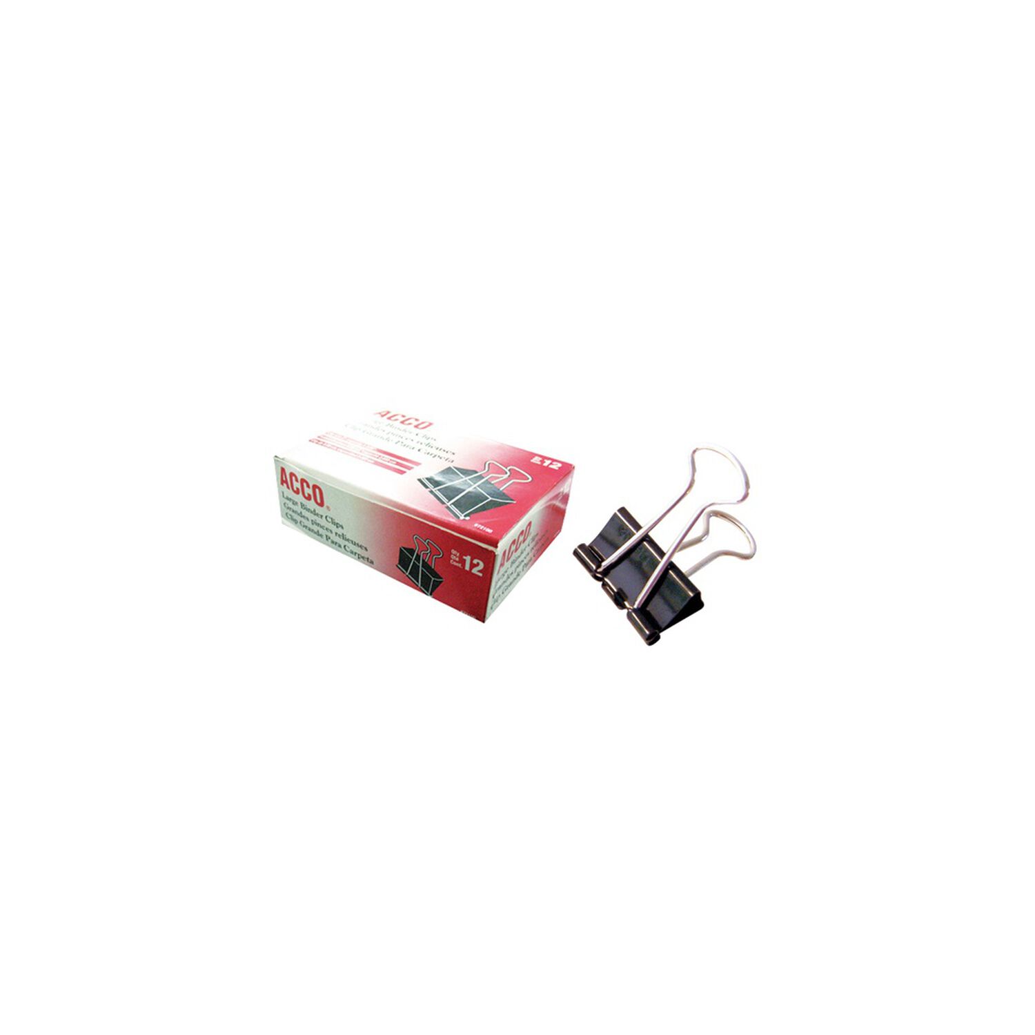 Caja De Doble Clip De 12 Unidades Tama&ntilde;o Mediano 32 Mm Con Capacidad De 140 Hojas - Acco image number 0.0