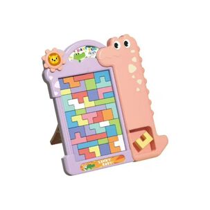 Juguete Compecabezas Tetris Dinosaurio Rosado Infantil