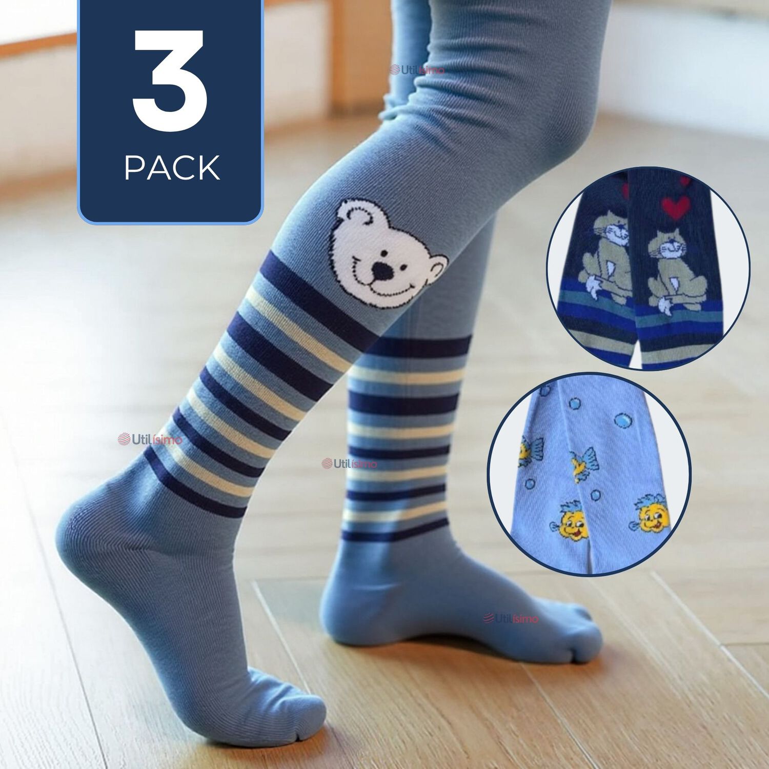 Pack 3 Ballerina Algod&oacute;n Primera Capa Surtidos Ni&ntilde;o image number 0.0