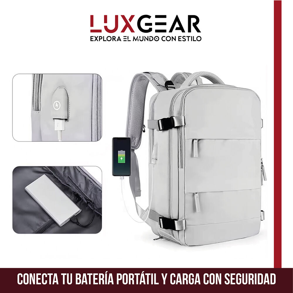 Mochila De Viaje Luxgear Nomadlife Impermeable Cabina image number 7.0