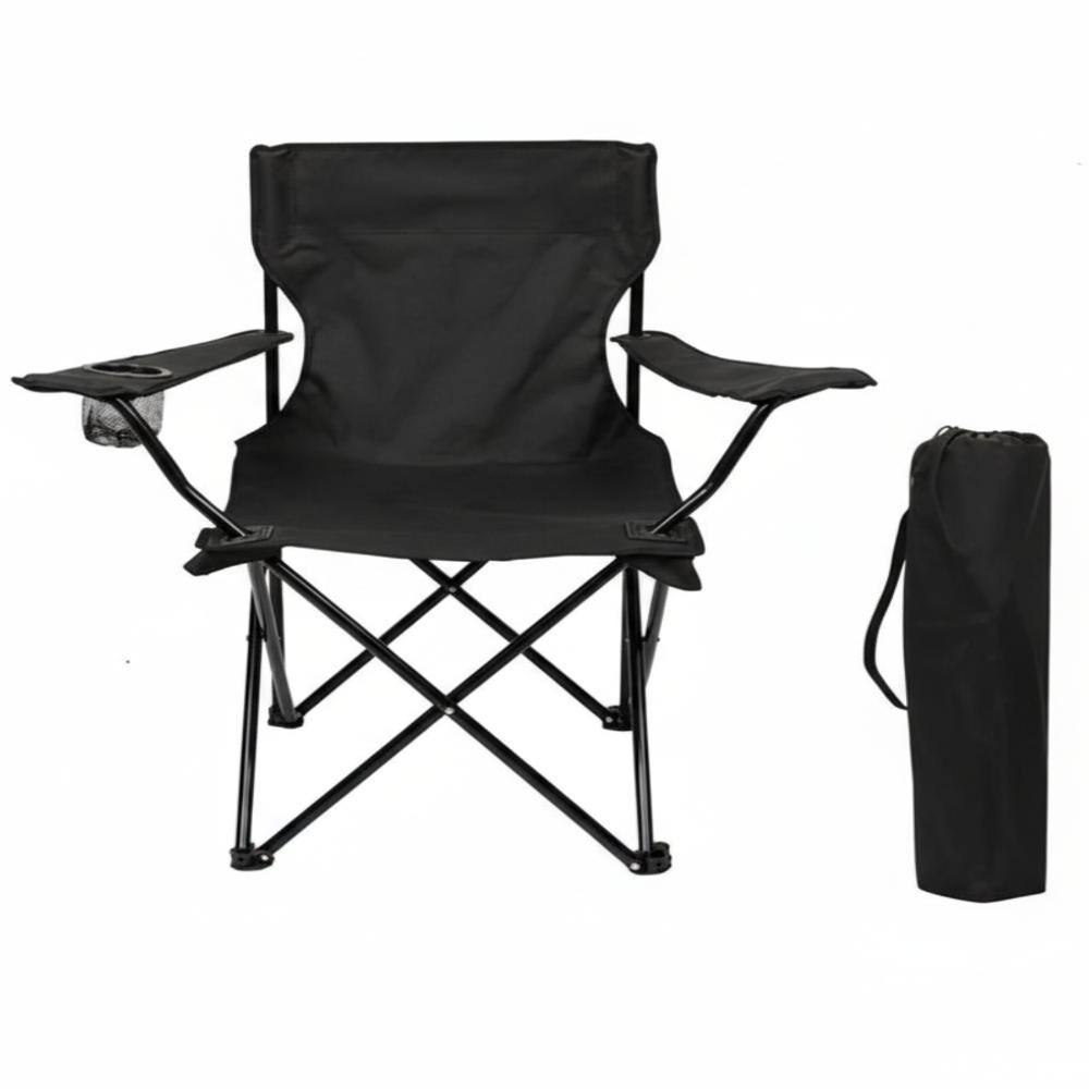 Silla Plegable De Playa Camping Pesca Picnic Con Porta Vaso image number 31.0