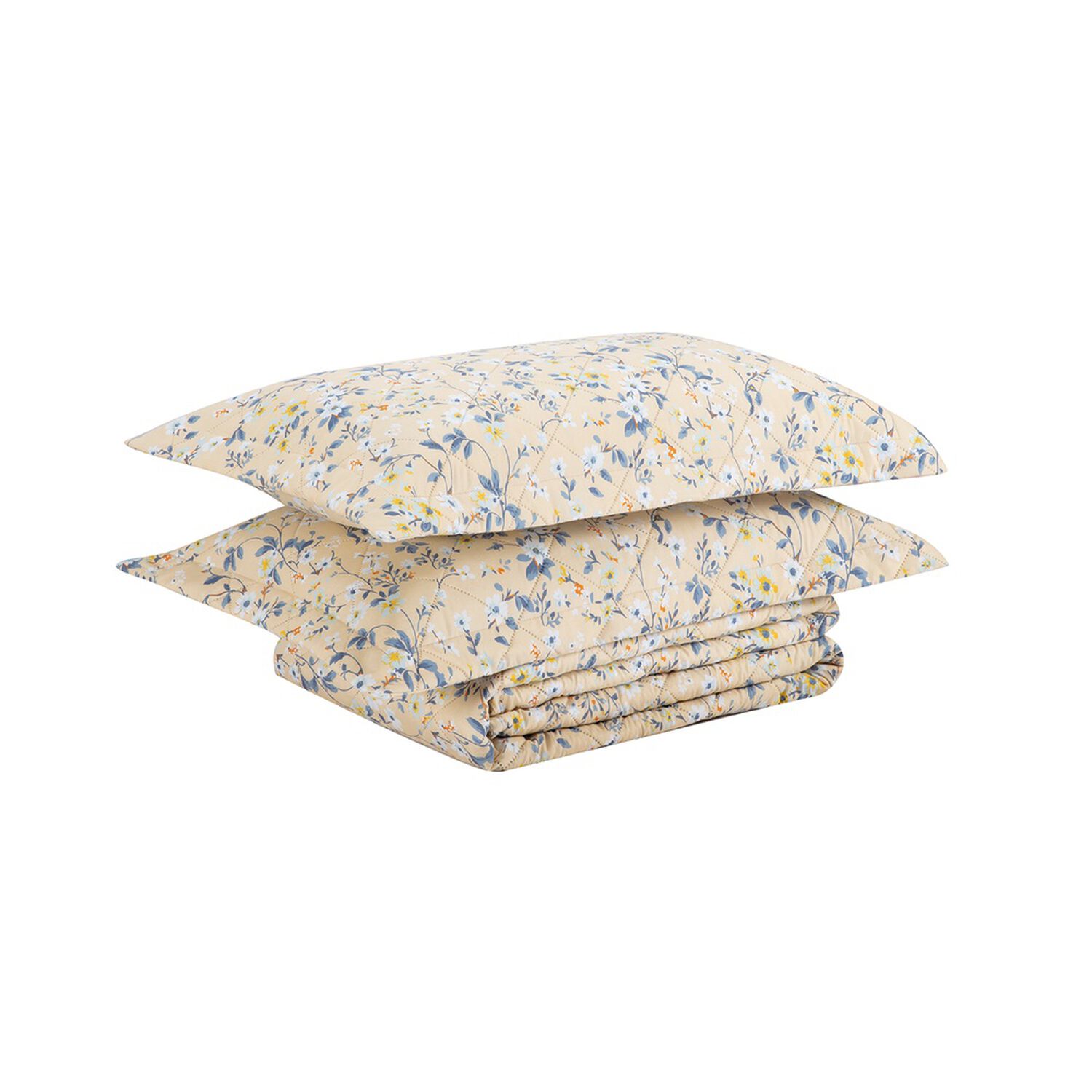 Quilt Andes Estampado Flor Beige 2 Pl image number 2.0