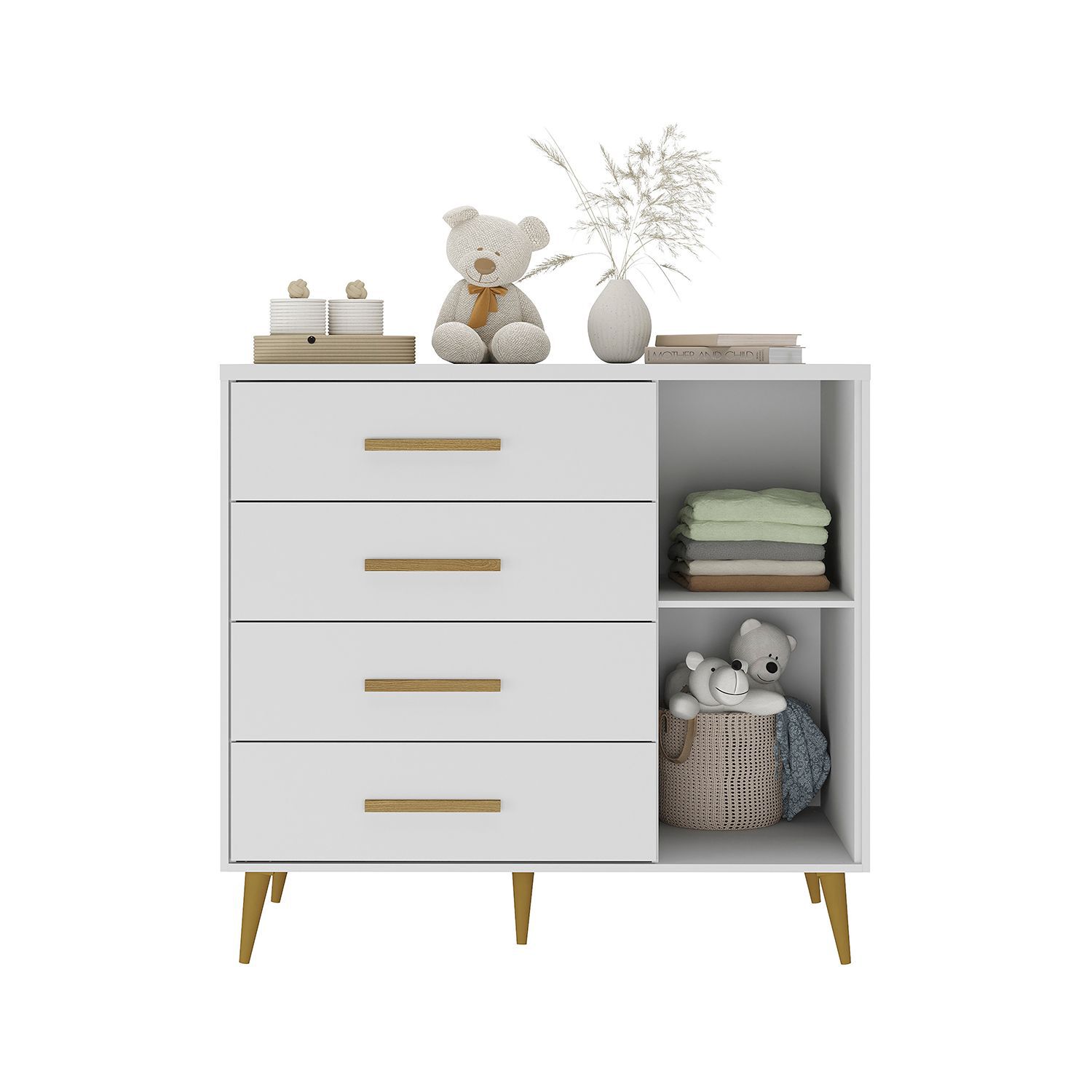 Comoda Di Poretti Design Kids / 1 Puerta / 4 Cajones image number 1.0