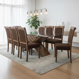 Juego De Comedor Living Factory Berlin / 8 Sillas