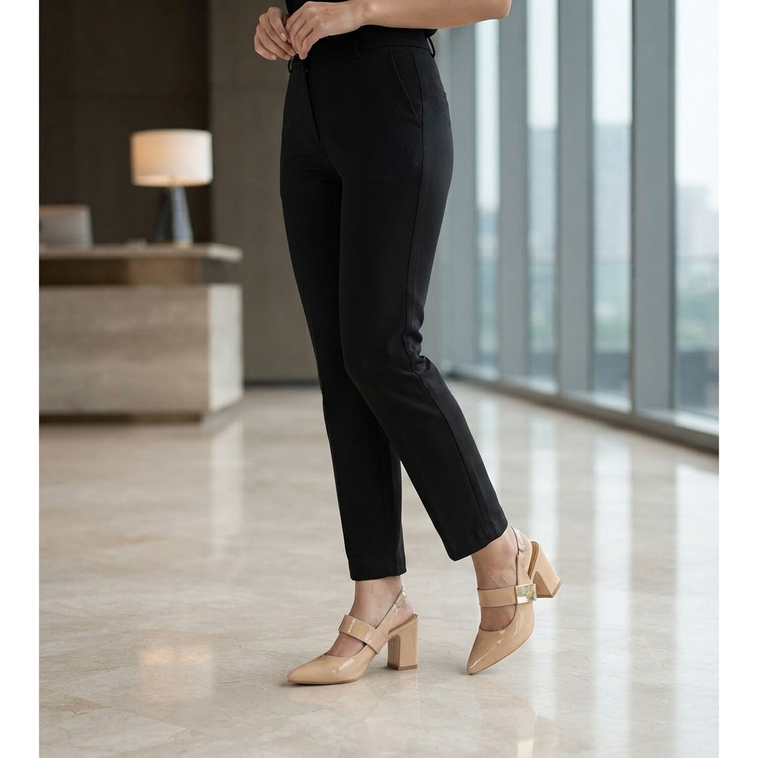 Zapato Glam Beige Charol Alquimia image number 5.0