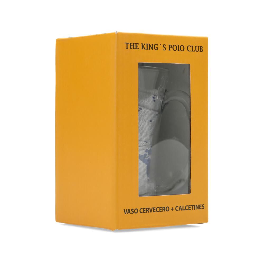 Calcetines Hombre The King's Polo Club + Vaso Cervecero
