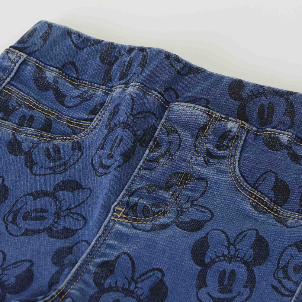 Calza Ni&ntilde;a Full Print Minnie Mouse Azul Oscuro Disney image number 2.0