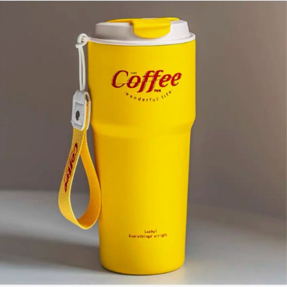 Termo Para Cafe Mug Amarillo image number 4.0